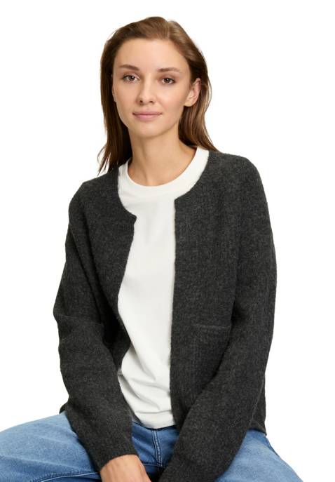 CARTOON Strickjacke Kurz 1/1 Arm Auslauf