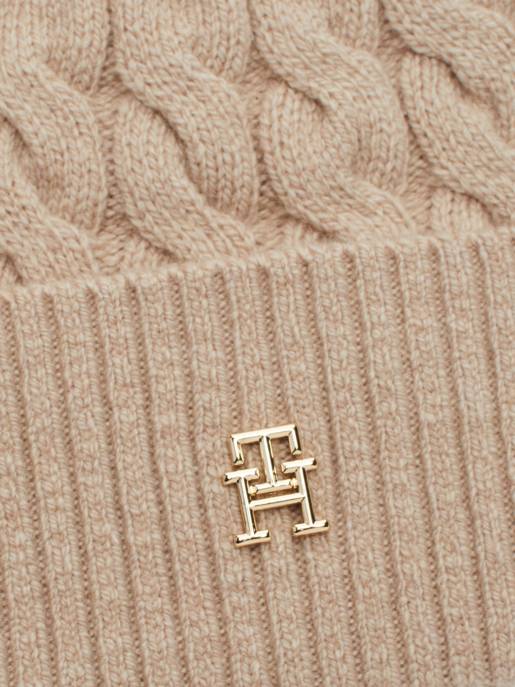 Tommy Hilfiger Kabelstrick Beanie Schlussverkauf