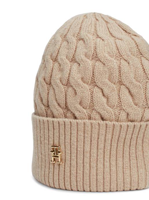 Tommy Hilfiger Kabelstrick Beanie Schlussverkauf
