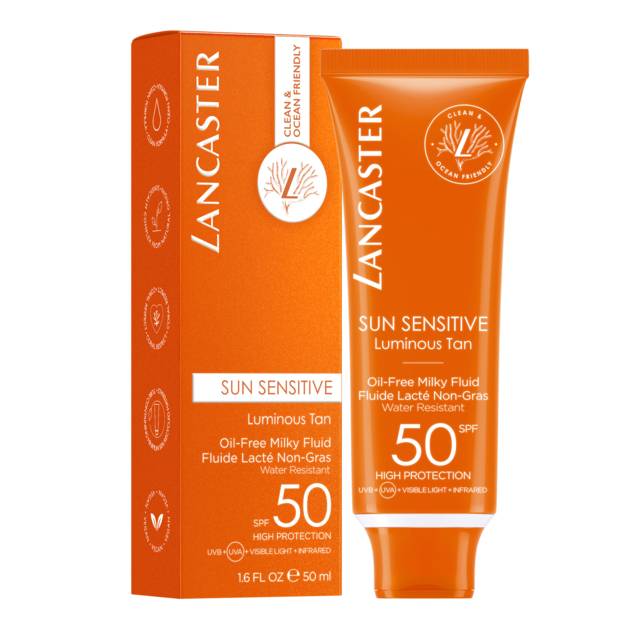 LANCASTER "Clean Sun Sensitive" Milky Fluid SPF 50 50 ml Angebote