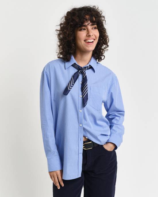 GANT REL STRIPED POPLIN SHIRT Outlet