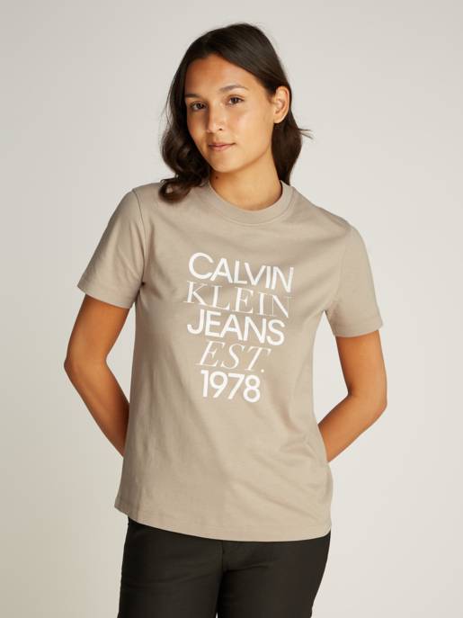 CALVIN KLEIN JEANS MIXED LOGO REGULAR TEE Verkauf