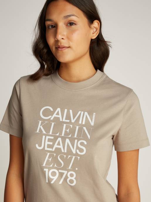 CALVIN KLEIN JEANS MIXED LOGO REGULAR TEE Verkauf