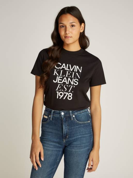 CALVIN KLEIN JEANS MIXED LOGO REGULAR TEE Angebote
