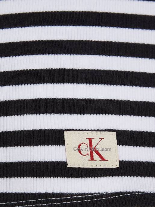 CALVIN KLEIN JEANS WOVEN LABEL RIB LONG SLEEVE Hotsell