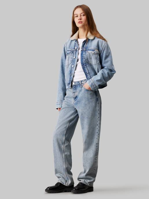 CALVIN KLEIN JEANS REGULAR SHERPA DENIM JACKET Outlet