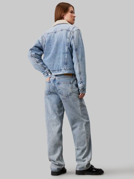 CALVIN KLEIN JEANS REGULAR SHERPA DENIM JACKET Outlet