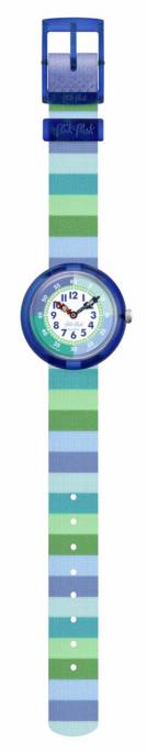 Flik Flak Uhr "Stripy Green" Fabrikverkauf