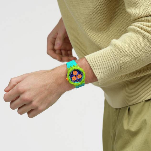 Swatch Uhr "Neon Wave" Blitzverkäufe
