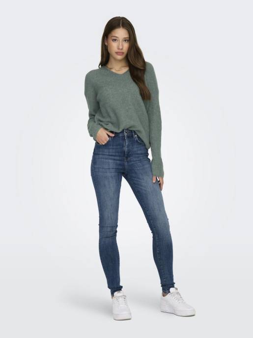 ONLY ONLCAMILLA V-NECK L/S PULLOVER KNT Schlussverkauf