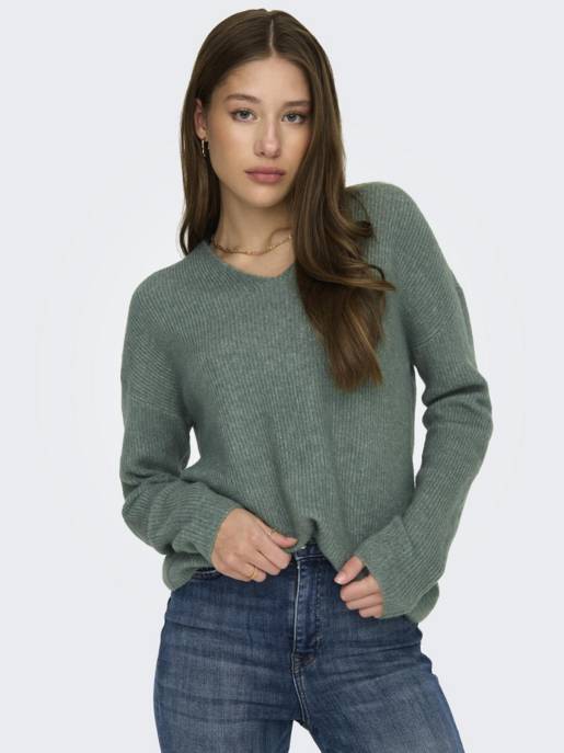 ONLY ONLCAMILLA V-NECK L/S PULLOVER KNT Schlussverkauf