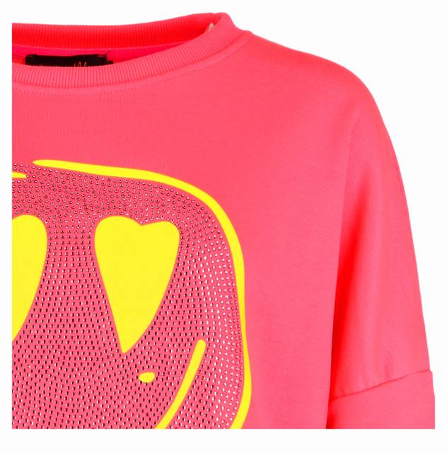 miss goodlife Sweatshirt "Famous Heartface Strass" Tiefpreis