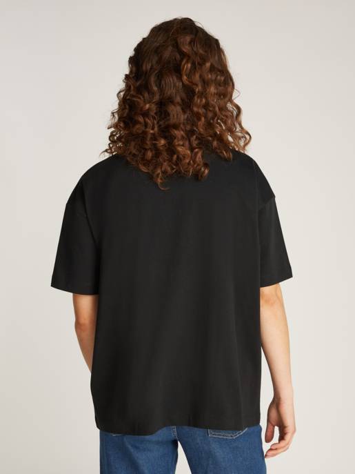 CALVIN KLEIN JEANS TEXTURED MONOLOGO BOYFRIEND TEE Zeitbegrenzte Promotion
