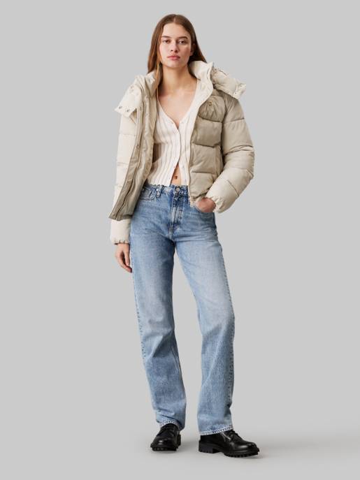 CALVIN KLEIN JEANS MATTE MONOLOGO ND SHORT PUFFER Fabrikladen