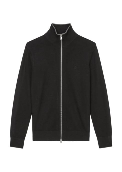 Marc O'Polo Zipped cardigan with stand up colla