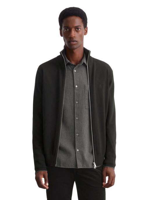 Marc O'Polo Zipped cardigan with stand up colla im Angebot
