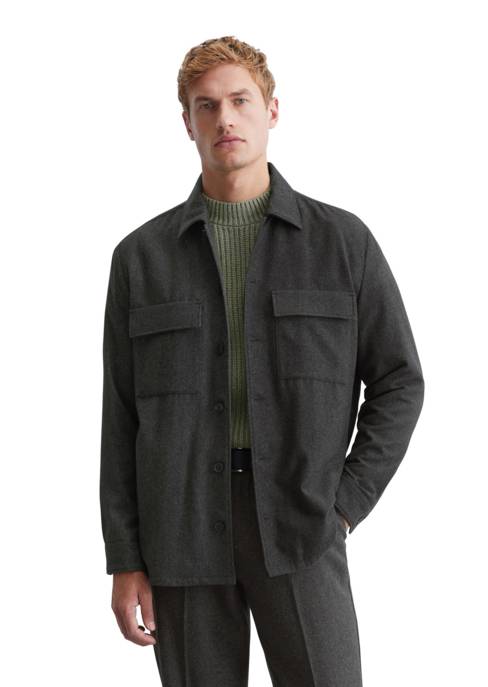 Marc O'Polo Overshirt with bowling collar Flash Sale