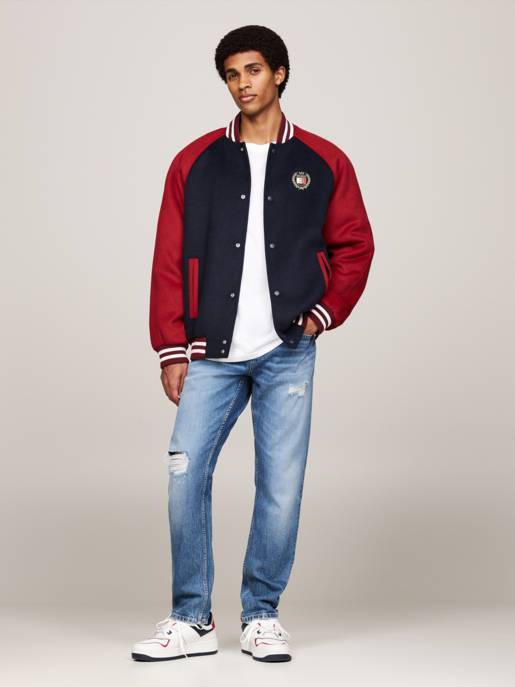 TOMMY JEANS TJM WOOL BLEND CREST BOMBER Wochenangebot