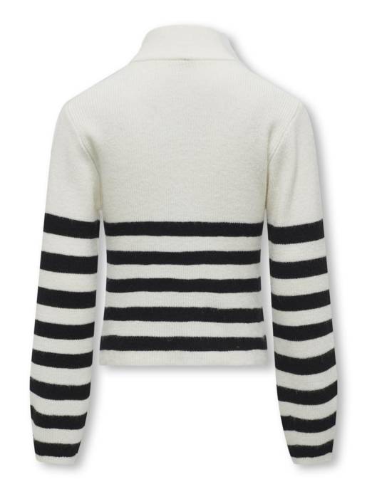 KIDS ONLY KOGFRANCA HALF ZIP L/S STRIPE KNT N Saisonschlussverkauf