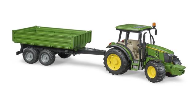 BRUDER John Deere 5115M + Bordwandanhänger