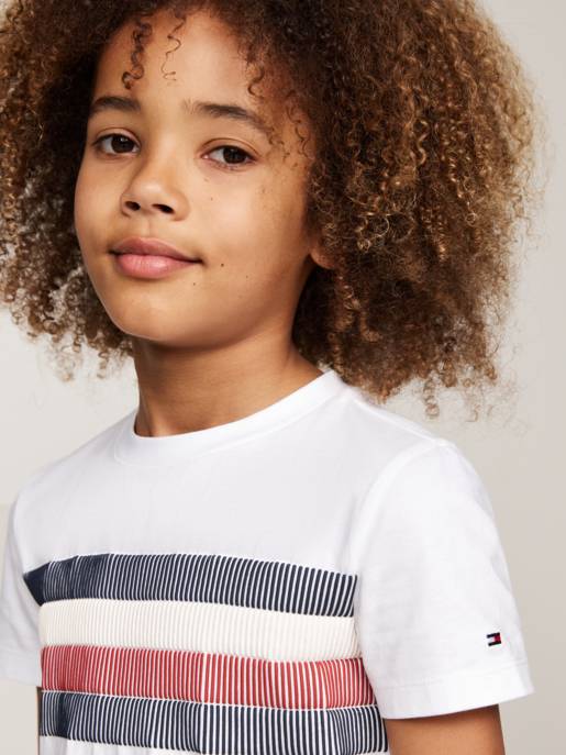 Tommy Hilfiger T-Shirt mit Streifenprint Letzter Tag