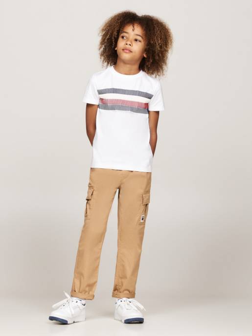 Tommy Hilfiger T-Shirt mit Streifenprint Letzter Tag