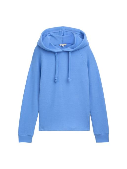 DENIM Tom Tailor Cozy hoodie with strings Preisnachlass