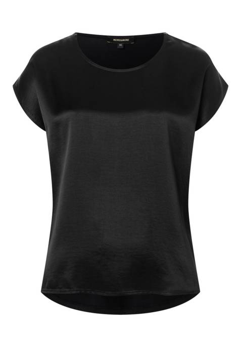 More & More Shirt mit Satinfront