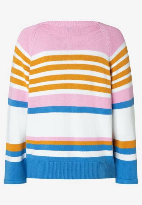 More & More Multi-Color-Stripe-Pullover Outlet