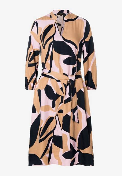 More & More Satin Print Dress