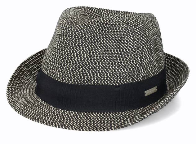 SEEBERGER Trilby mit Materialeinsatz
