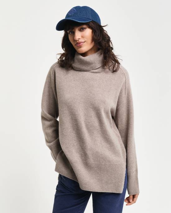 GANT HERRINGBONE DETAIL ROLLNECK Neuheiten