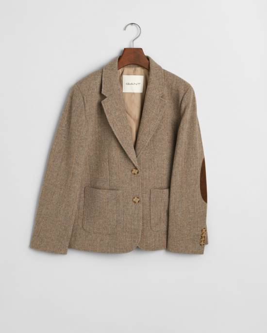GANT REG HERRINGBONE SHORT BLAZER