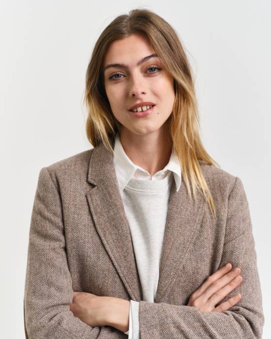 GANT REG HERRINGBONE SHORT BLAZER Saisonale Angebote