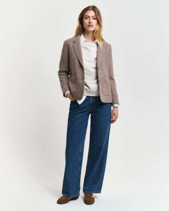 GANT REG HERRINGBONE SHORT BLAZER Saisonale Angebote