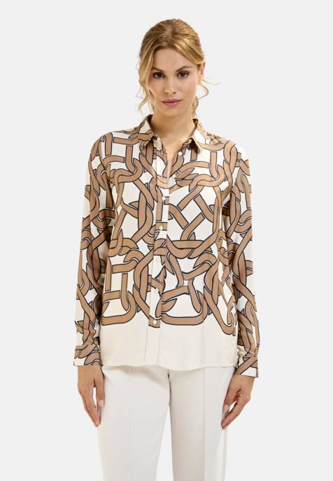 MILANO ITALY BLOUSE W COLLAR AND PLACKET AE 1/1 Tägliche Deals