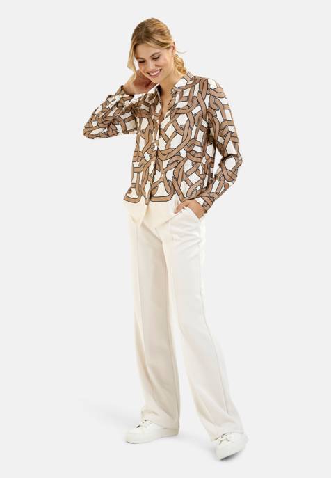 MILANO ITALY BLOUSE W COLLAR AND PLACKET AE 1/1 Tägliche Deals