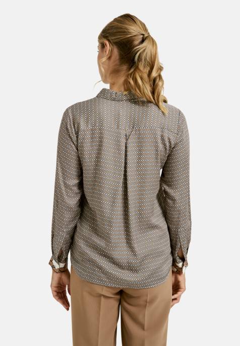 MILANO ITALY BLOUSE W COLLAR AND PLACKET AE 1/1 Sonderangebote