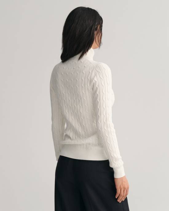 GANT Zopfstrick Rollkragenpullover aus Stretch-Baumwolle Super Sparpreis