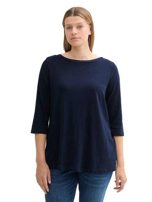 Tom Tailor PLUS Tshirt basic slub Letzter Tag