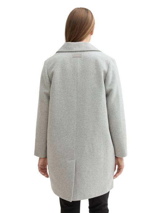 Tom Tailor PLUS Plus - Langer Mantel mit recycelter Wolle Sonderangebot der Fabrik