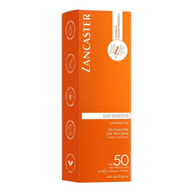 LANCASTER "Clean Sun Sensitive" Oil-Free Body Milk SPF 50 150 ml Outlet