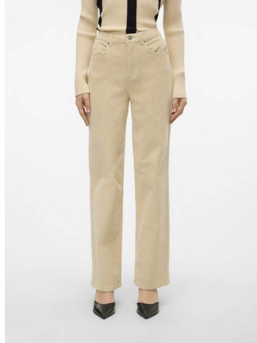 VERO MODA VMTESSA HR WIDE CORUDROY PANTS Nur noch ein Tag übrig