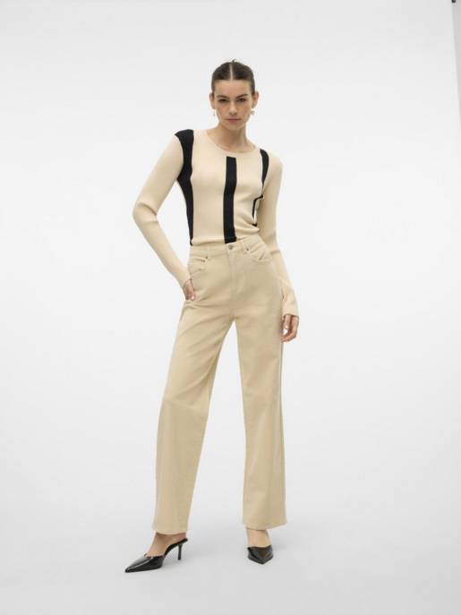 VERO MODA VMTESSA HR WIDE CORUDROY PANTS Nur noch ein Tag übrig