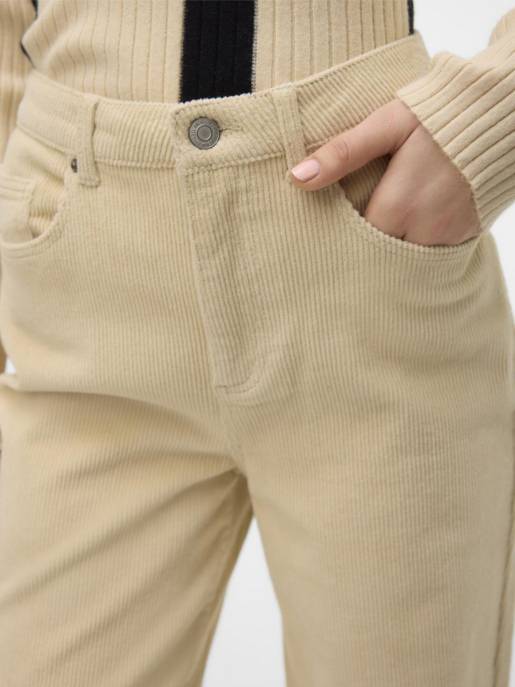 VERO MODA VMTESSA HR WIDE CORUDROY PANTS Nur noch ein Tag übrig