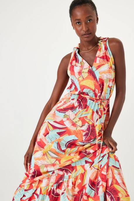 GARCIA Maxikleid mit floralem Muster Im Verkauf
