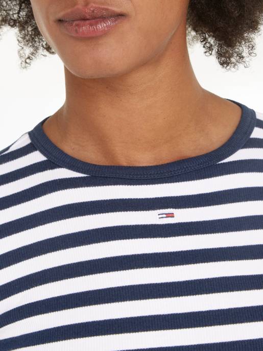 TOMMY JEANS Langarmshirt "Rib Stripe" Meist gekauft