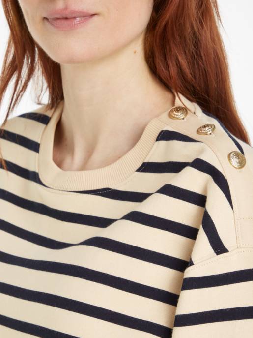 Tommy Hilfiger Langarm Sweatshirt mit Rundhals Online Outlet
