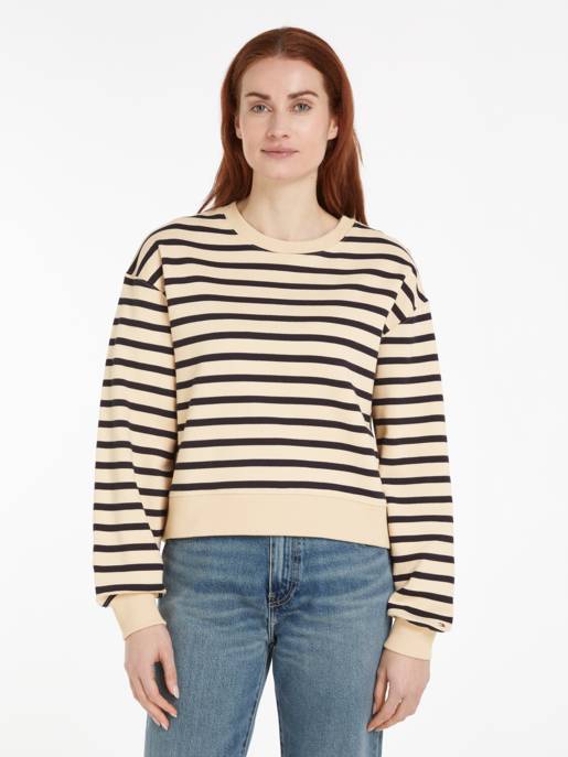 Tommy Hilfiger Langarm Sweatshirt mit Rundhals Online Outlet