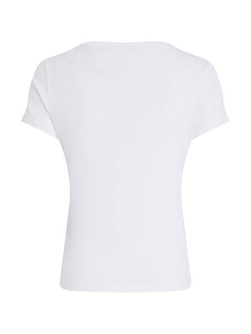 TOMMY JEANS TJW Slim Essential Rib V SS Große Rabatte